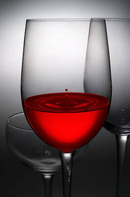 drops of wine in wine glasses by Setsiri Silapasuwanchai drops of wine in wine glasses by Setsiri Silapasuwanchai