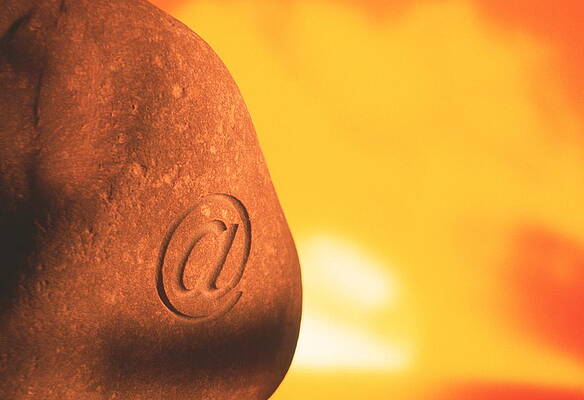 Wall Art - Photograph - E-mail Symbol #1 by Science Photo Library