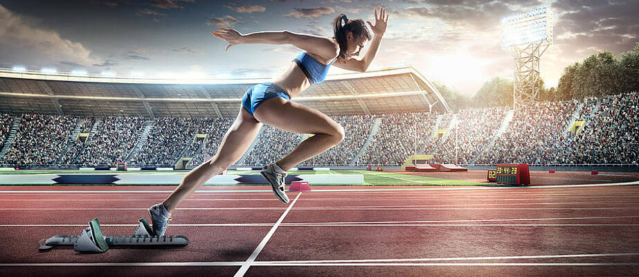 Shadow of a runner on a running track available as Framed Prints, Photos,  Wall Art and Photo Gifts