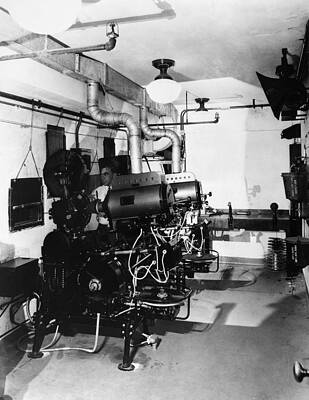 Wall Art - Photograph - Filmmaking Sound, 1926 #1 by Granger