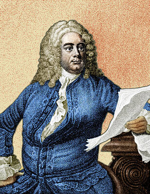 Wall Art - Photograph - George Handel, German Baroque Composer #1 by Omikron