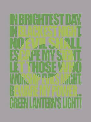 Wall Art - Digital Art - Green Lantern - Green Lantern Oath #1 by Brand A