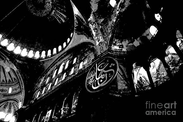 Hagia Sophia Museum Ceiling Print by Jacqueline M Lewis