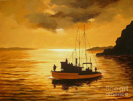 Sport Fishing Boat Paintings for Sale (Page #5 of 8) - Fine Art America