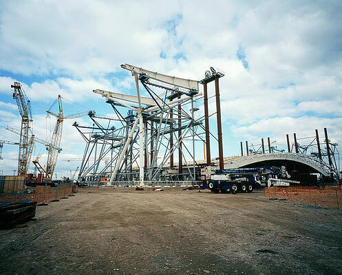 Wall Art - Photograph - Heathrow Airport Terminal 5 Construction #1 by Science Photo Library
