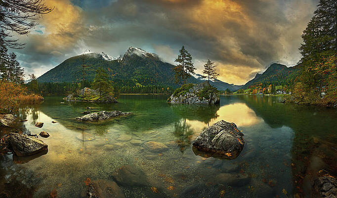 Wall Art - Photograph - Hintersee.... #1 by Krzysztof Browko