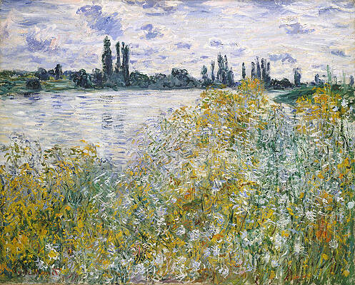 Ile aux Fleurs near Vetheuil Print by Claude Monet