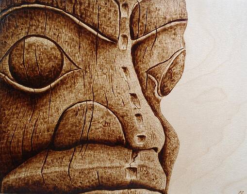 Energy Abstract Oval Pyrography Wood Burning Canvas Print / Canvas Art by  Ray B - Fine Art America