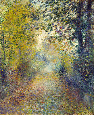 In the Woods Print by Pierre-Auguste Renoir