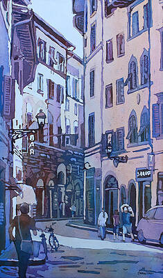 Wall Art - Painting - July in Florence #2 by Jenny Armitage