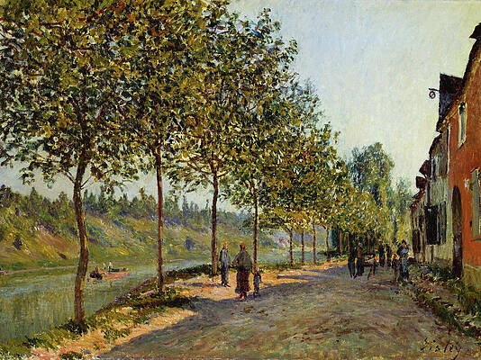 June Morning in Saint-Mammes Print by Alfred Sisley