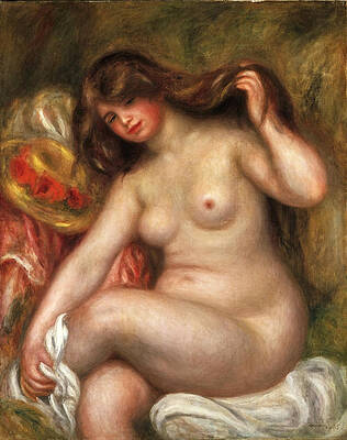 Large Bather Print by Pierre-Auguste Renoir