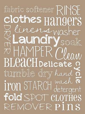 Wall Art - Digital Art - Laundry Room #1 by Jaime Friedman