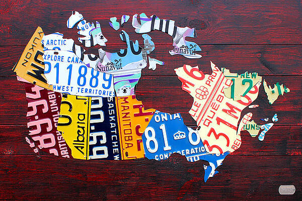 License Plate Map of Canada by Design Turnpike License Plate Map of Canada by Design Turnpike