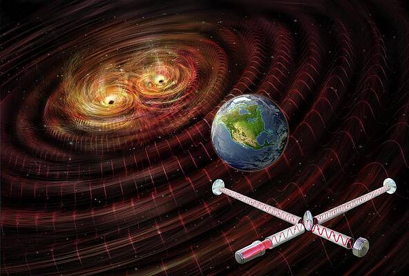 Wall Art - Photograph - Ligo Detection Of Gravitational Waves #1 by Science Photo Library