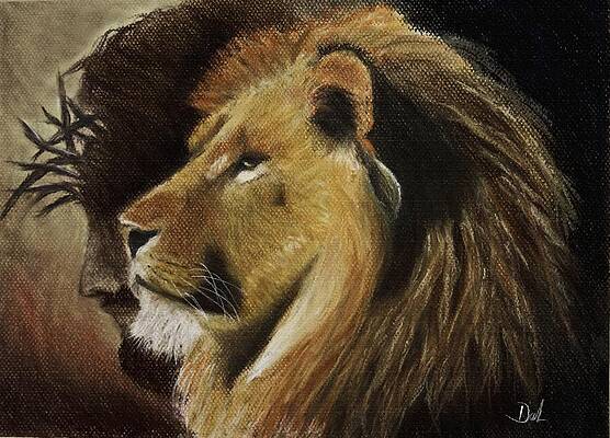 Wall Art - Pastel - Lion of Judah by Dale Bradley