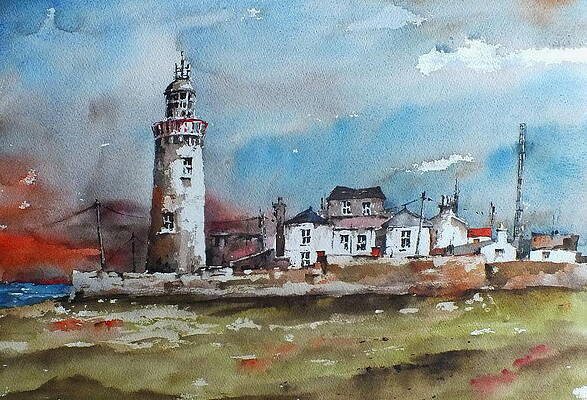 Wall Art - Painting - Loophead Lighthouse Clare #1 by Val Byrne
