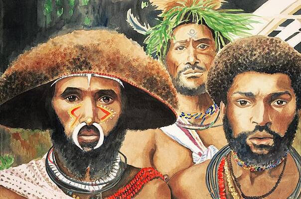 Men from New Guinea by Judy Swerlick Men from New Guinea by Judy Swerlick