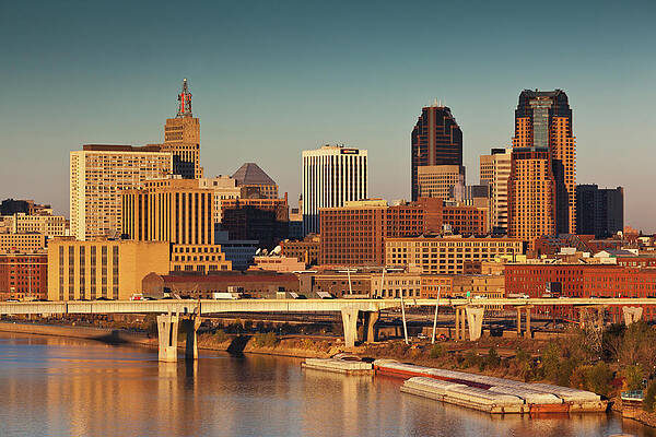  Saint Paul Skyline Print, St. Paul, Minnesota, Mississippi  River, Twin Cities, River Reflection - Travel Photography, Print, Wall Art  : Handmade Products