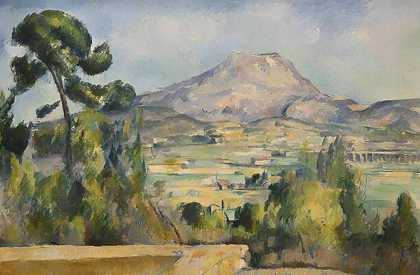 Montagne Saint-victoire Print by Paul Cezanne