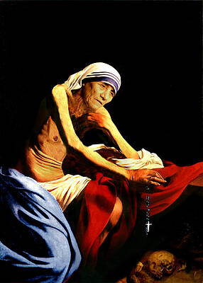 MOTHER TERESA SEATED NUDE by Karine Percheron-Daniels MOTHER TERESA SEATED NUDE by Karine Percheron-Daniels