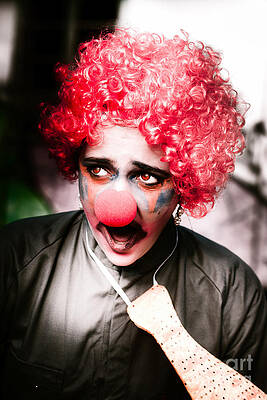 Wall Art - Photograph - Ms Frightened The Scared Clown by Jorgo Photography