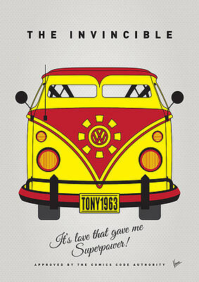 Wall Art - Digital Art - MY SUPERHERO-VW-T1-Iron man #1 by Chungkong Art