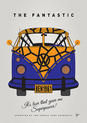 Wall Art - Digital Art - MY SUPERHERO-VW-T1-The Thing by Chungkong Art