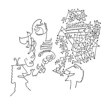 Wall Art - Drawing - New Yorker June 1st, 1957 #1 by Saul Steinberg