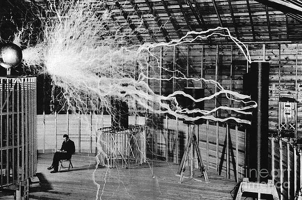 Wall Art - Photograph - Nikola Tesla Serbian-american Inventor #2 by Science Source