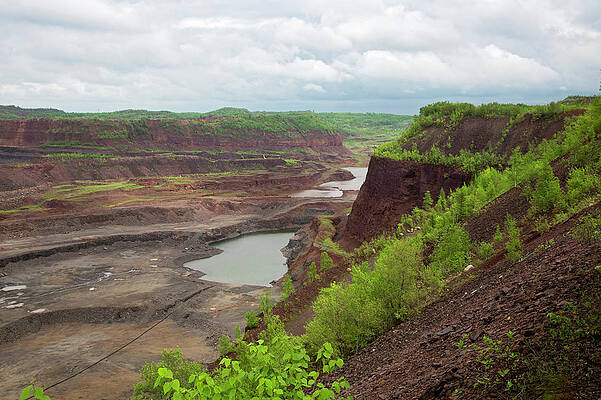 Wall Art - Photograph - Open Pit Iron Mine #1 by Science Photo Library