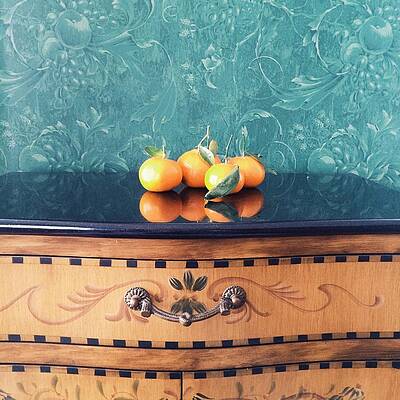 Oranges on a Table by Jennifer Palmer