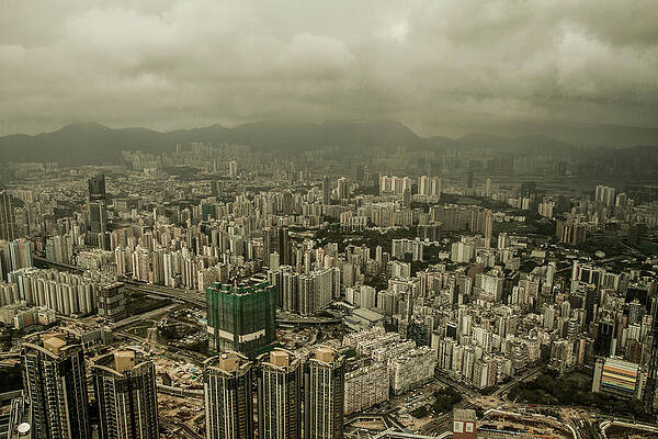Wall Art - Photograph - Overlooking Hong Kong From The Top #1 by Tim Martin