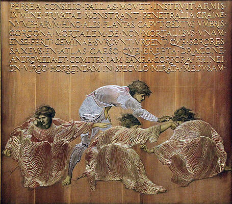 Perseus and the Graiae Print by Edward Burne-Jones