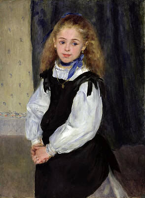 Portrait of Mademoiselle Legrand Print by Pierre-Auguste Renoir