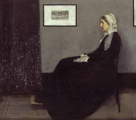 Portrait of the Artists Mother Print by James Abbott McNeill Whistler