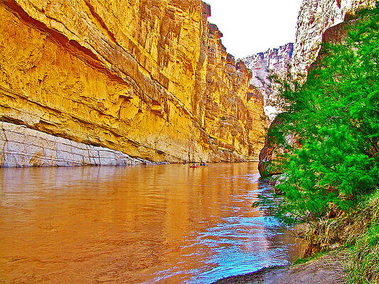 Rafting in Santa Elena Canyon in Big Bend National Park-Texas by Ruth Hager Rafting in Santa Elena Canyon in Big Bend National Park-Texas by Ruth Hager