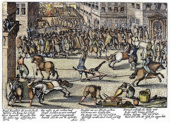 Wall Art - Drawing - Ravaillac Execution, 1610 #1 by Granger