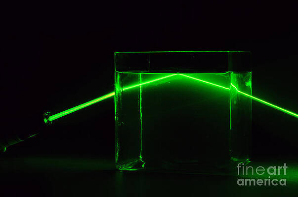 Wall Art - Photograph - Refraction And Total Internal Reflection #1 by GIPhotoStock