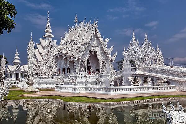 Wall Art - Photograph - Rong Khun Temple by Adrian Evans