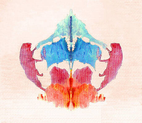 Wall Art - Photograph - Rorschach Test Card No. 8 #1 by Science Source