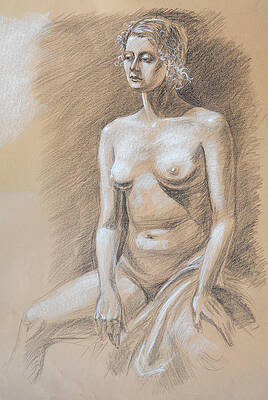 Nude Male Model Study VI Painting by Irina Sztukowski