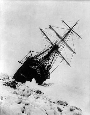Wall Art - Photograph - Shackletons Endurance Trapped In Pack #7 by Science Source