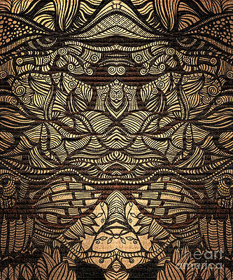 Wall Art - Drawing - Sharpie on Cardboard by HD Connelly