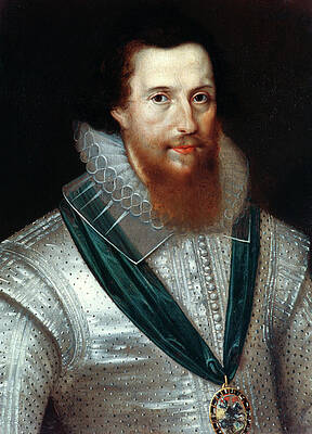 Wall Art - Painting - Sir Robert Devereux (1566-1601) #1 by Granger