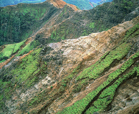 Wall Art - Photograph - Soil Erosion On The Sides Of A Canyon #1 by Science Photo Library