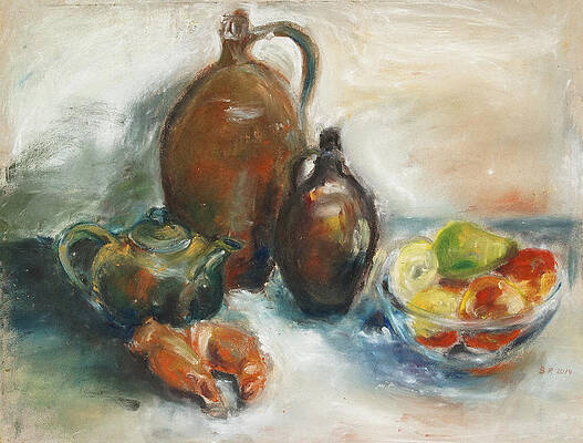Still Life With Earthen Jugs by Barbara Pommerenke Still Life With Earthen Jugs by Barbara Pommerenke