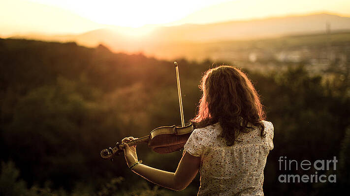 Stunning Violin sunset by John Jamriska