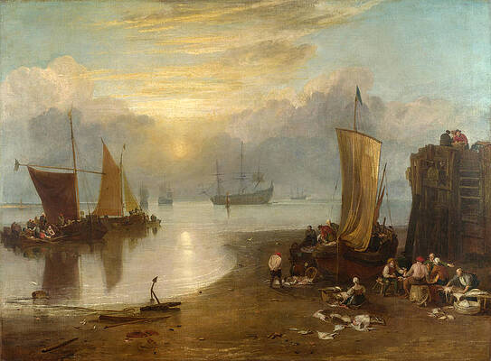 Sun Rising through Vapour Print by Joseph Mallord William Turner