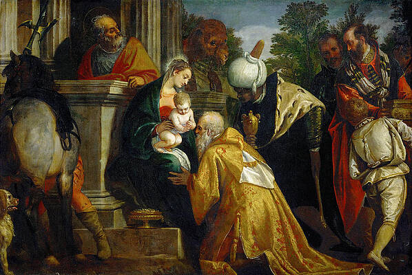 The Adoration Of The Magi Print by Paolo Veronese